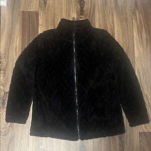 St. John's Bay Black Teddy Jacket